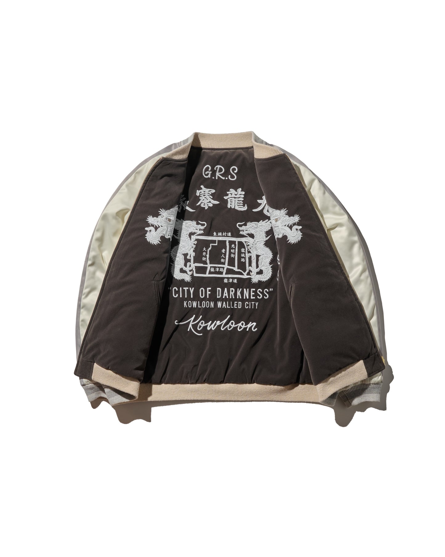 GRS SIGNATURE SOUVENIR JACKET / SLIVER & DIM GREY