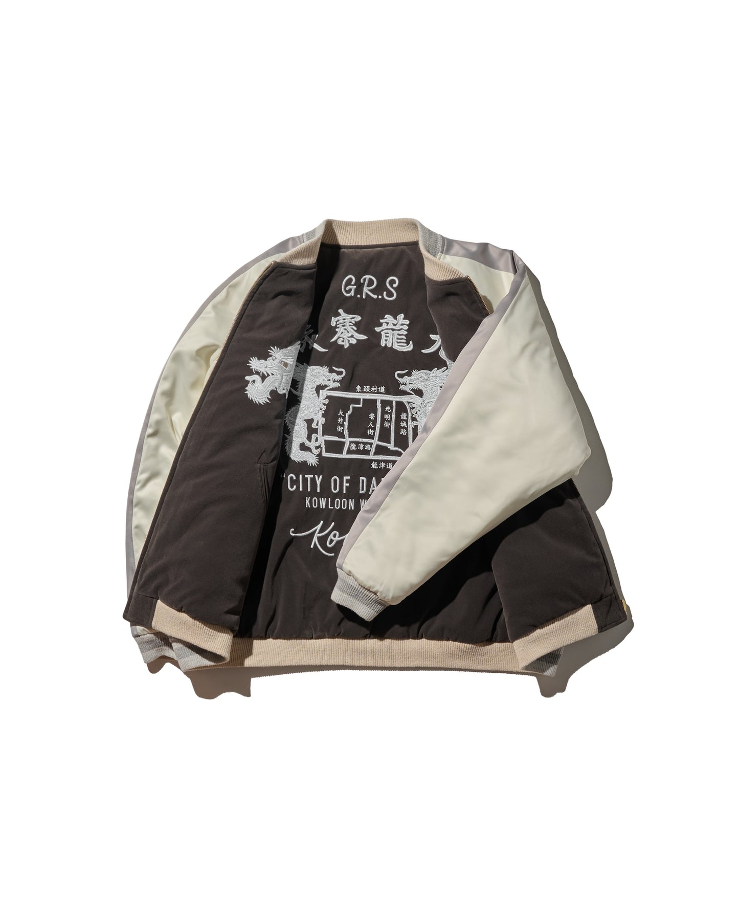 GRS SIGNATURE SOUVENIR JACKET / SLIVER & DIM GREY