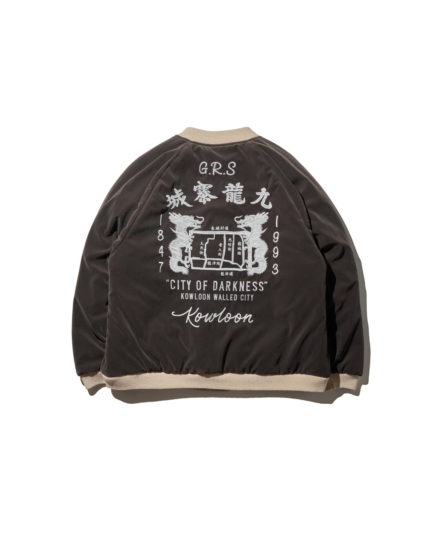 GRS SIGNATURE SOUVENIR JACKET / SLIVER & DIM GREY