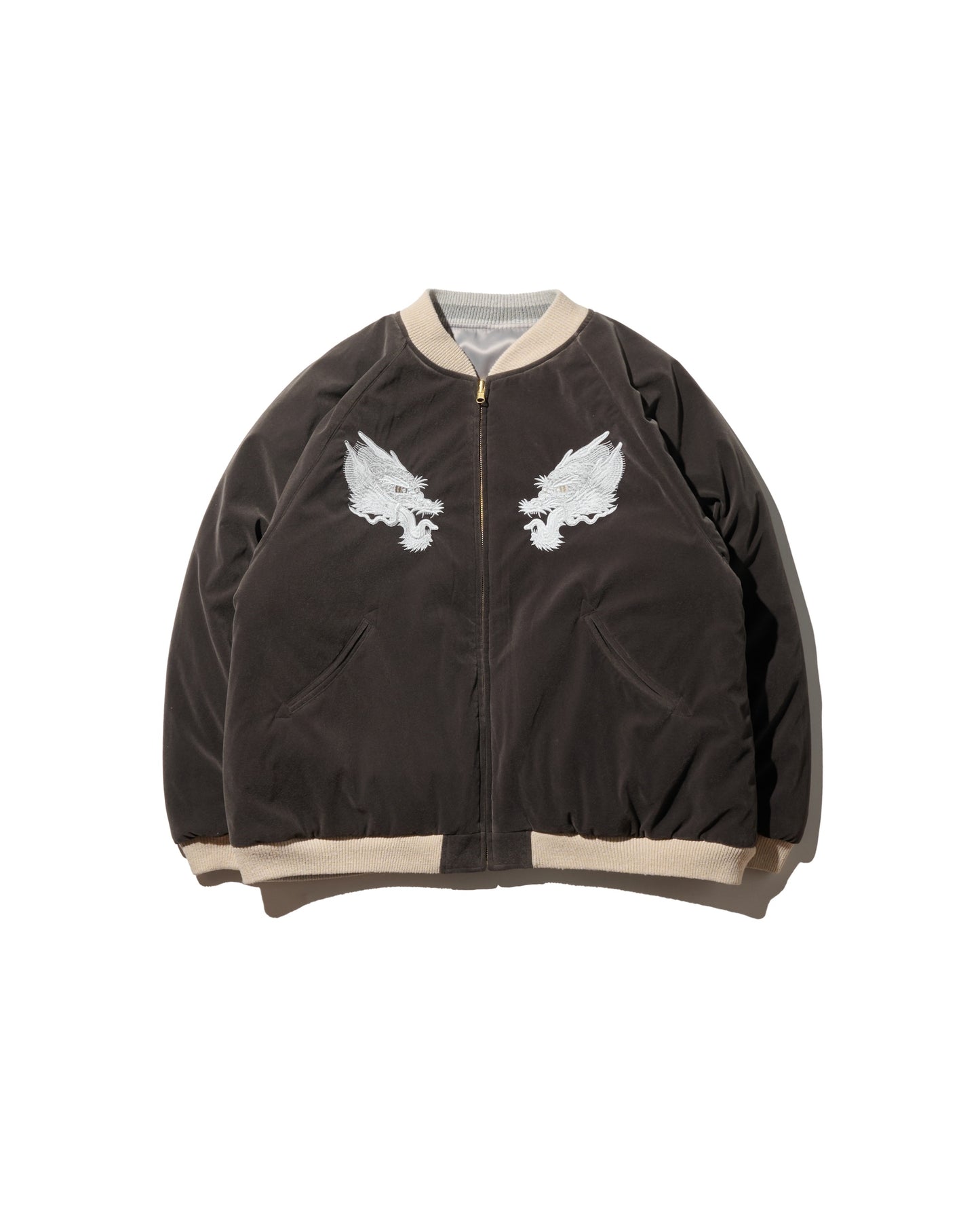 GRS SIGNATURE SOUVENIR JACKET / SLIVER & DIM GREY