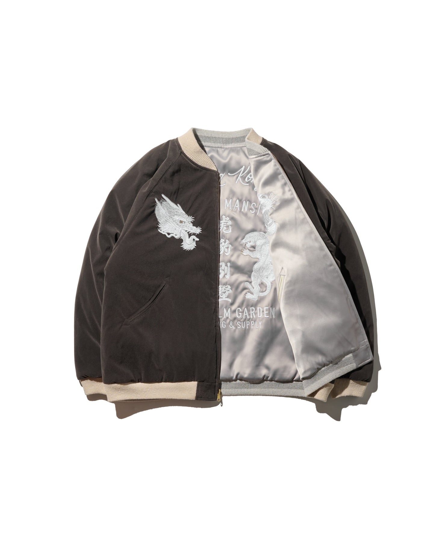 GRS SIGNATURE SOUVENIR JACKET / SLIVER & DIM GREY