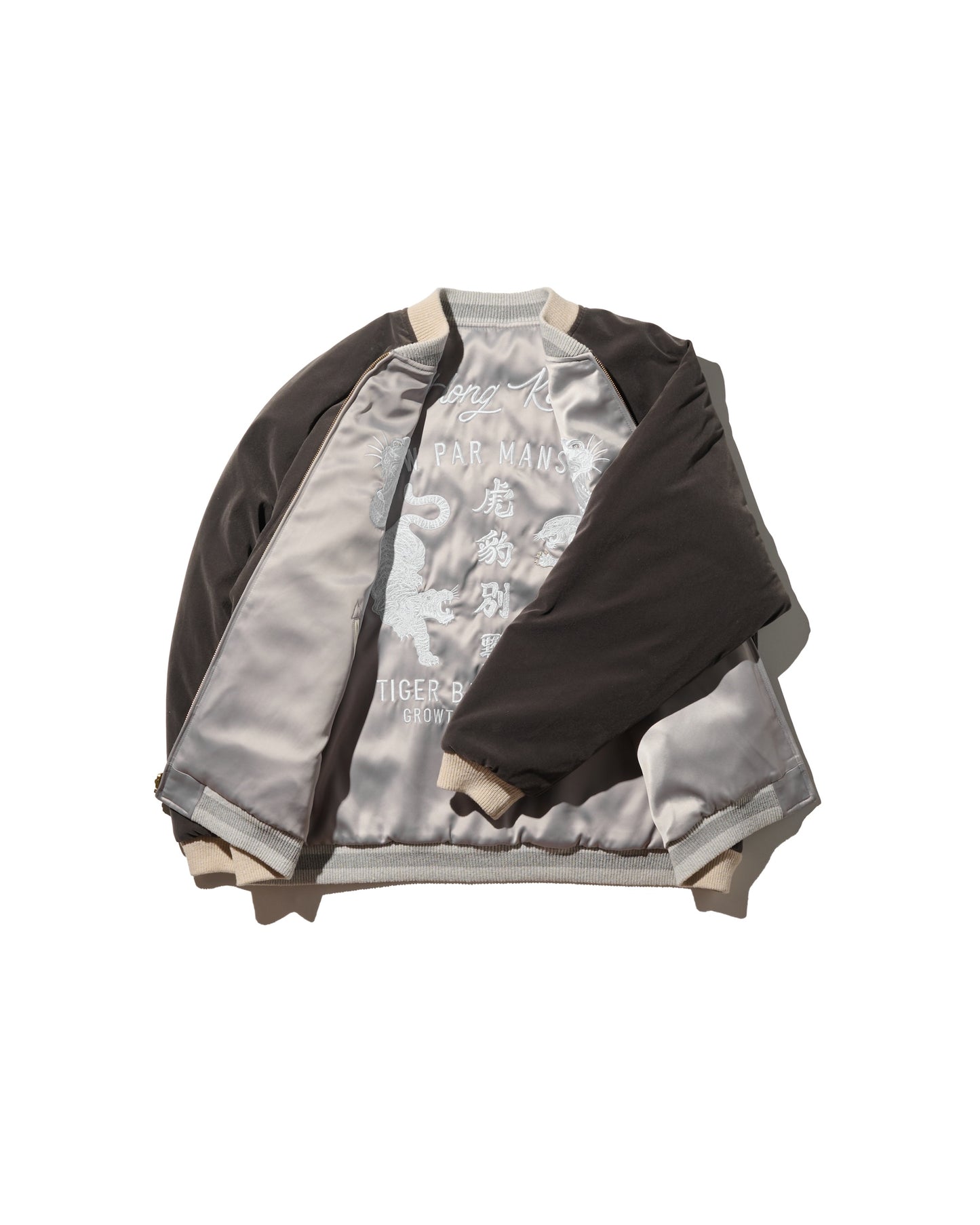 GRS SIGNATURE SOUVENIR JACKET / SLIVER & DIM GREY