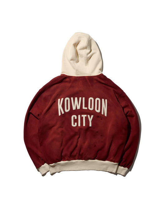 DISTRESSED"KN" TWO TONE HOODIES