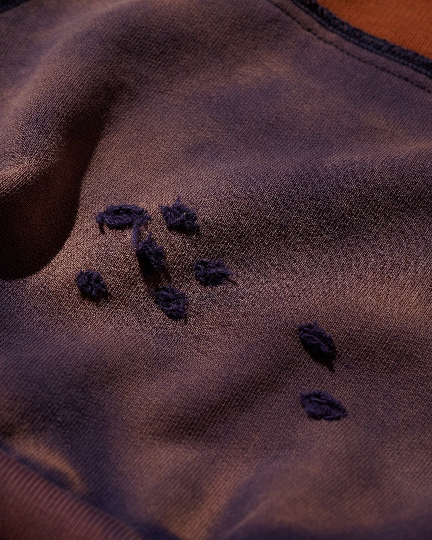 DISTRESSED "KOWLOON CITY" TWO TONE HOODIES