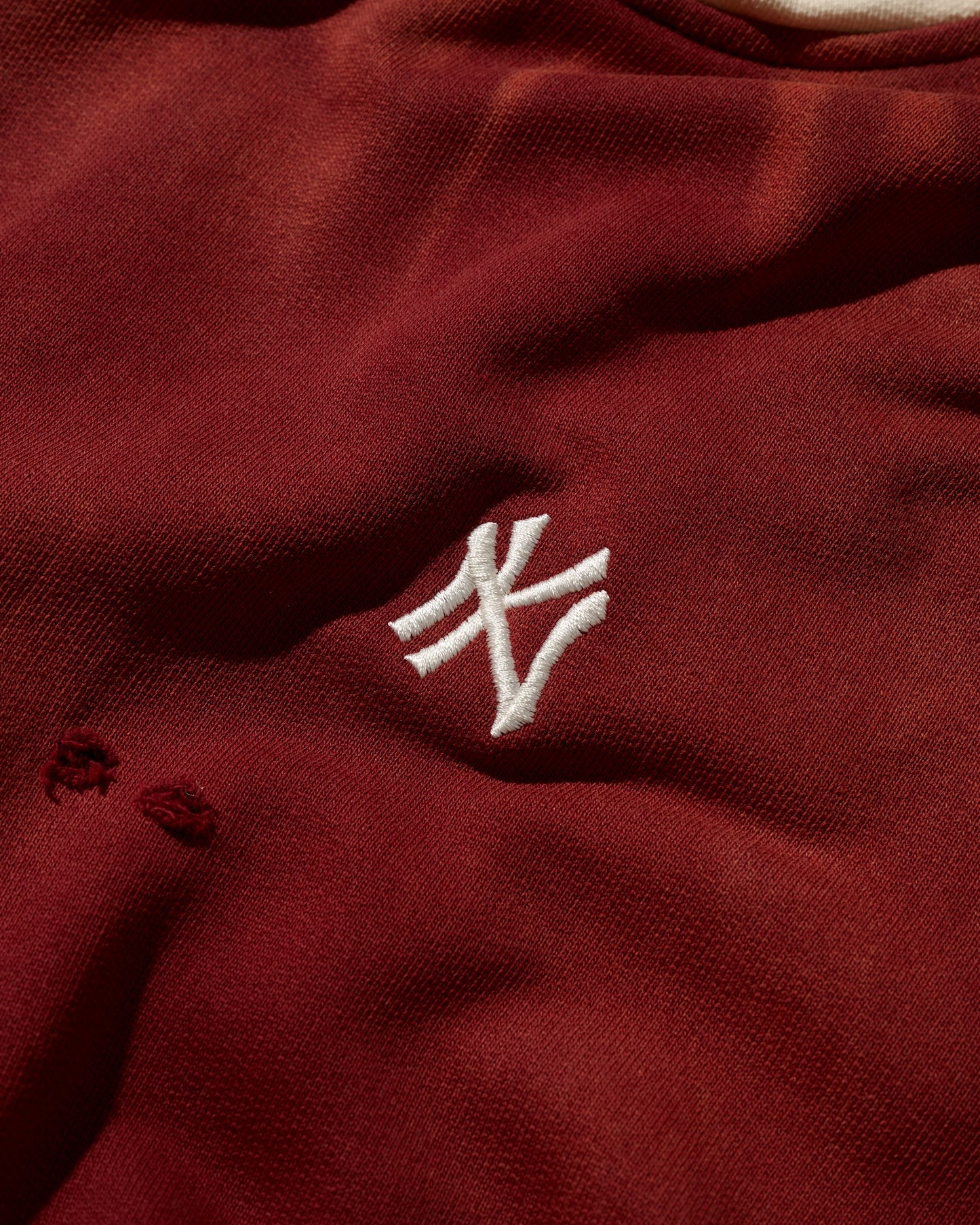 DISTRESSED"KN" TWO TONE HOODIES