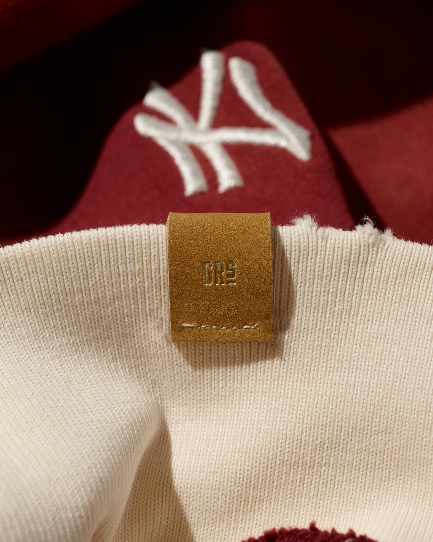 DISTRESSED"KN" TWO TONE HOODIES