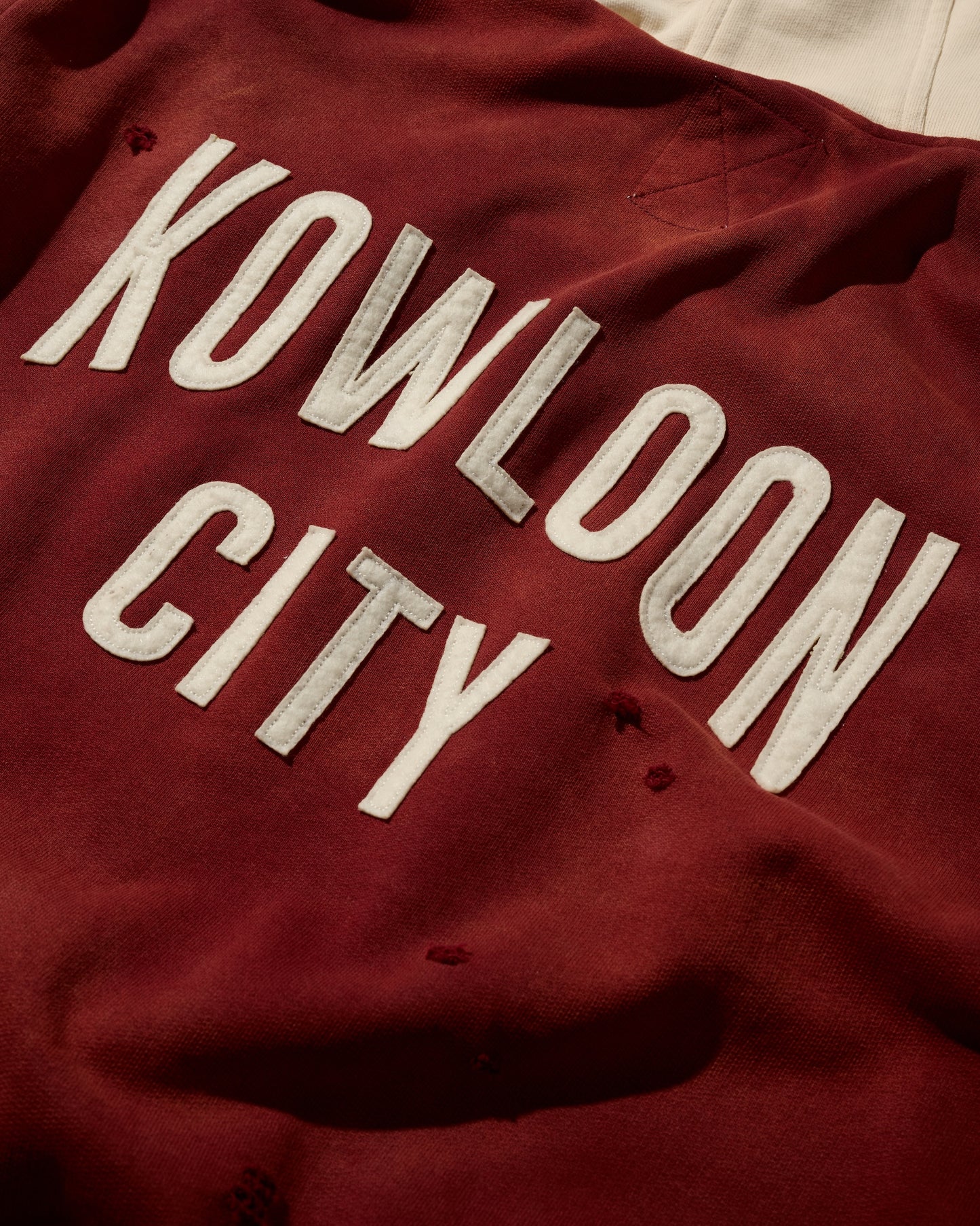 DISTRESSED"KN" TWO TONE HOODIES