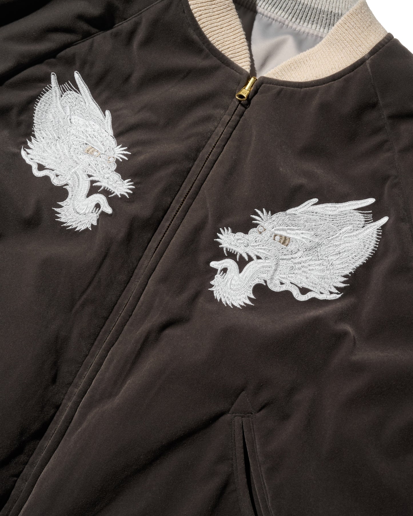 GRS SIGNATURE SOUVENIR JACKET / SLIVER & DIM GREY