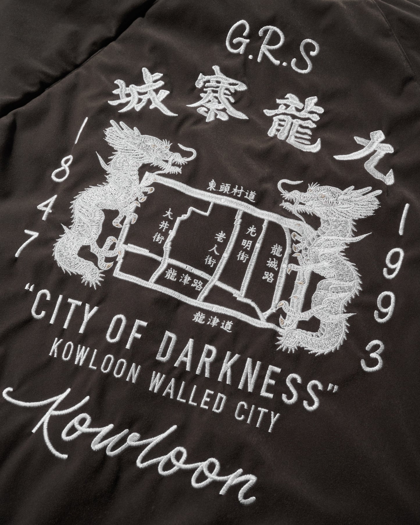 GRS SIGNATURE SOUVENIR JACKET / SLIVER & DIM GREY