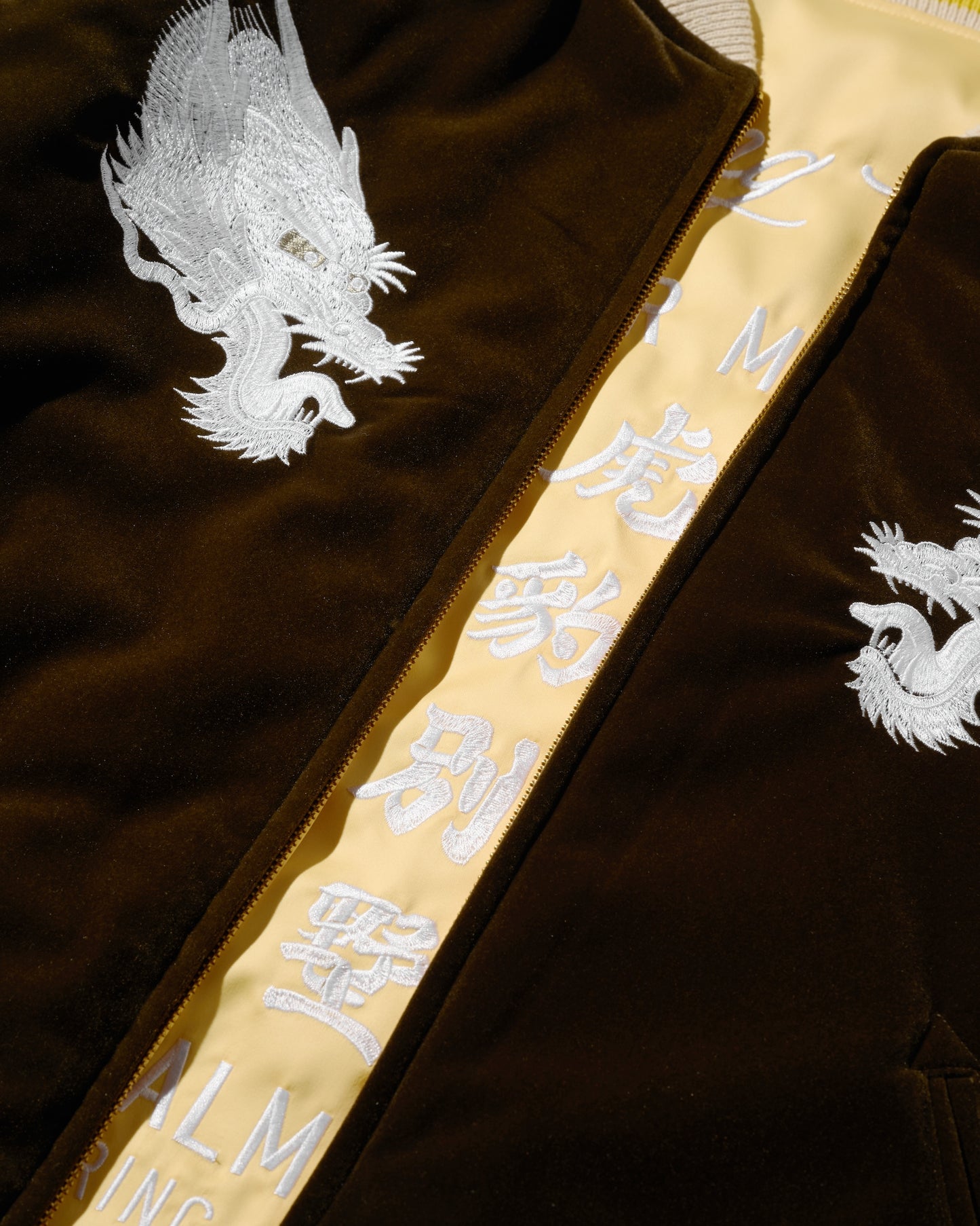 GRS SIGNATURE SOUVENIR JACKET / PALE YELLOW & HAZEL