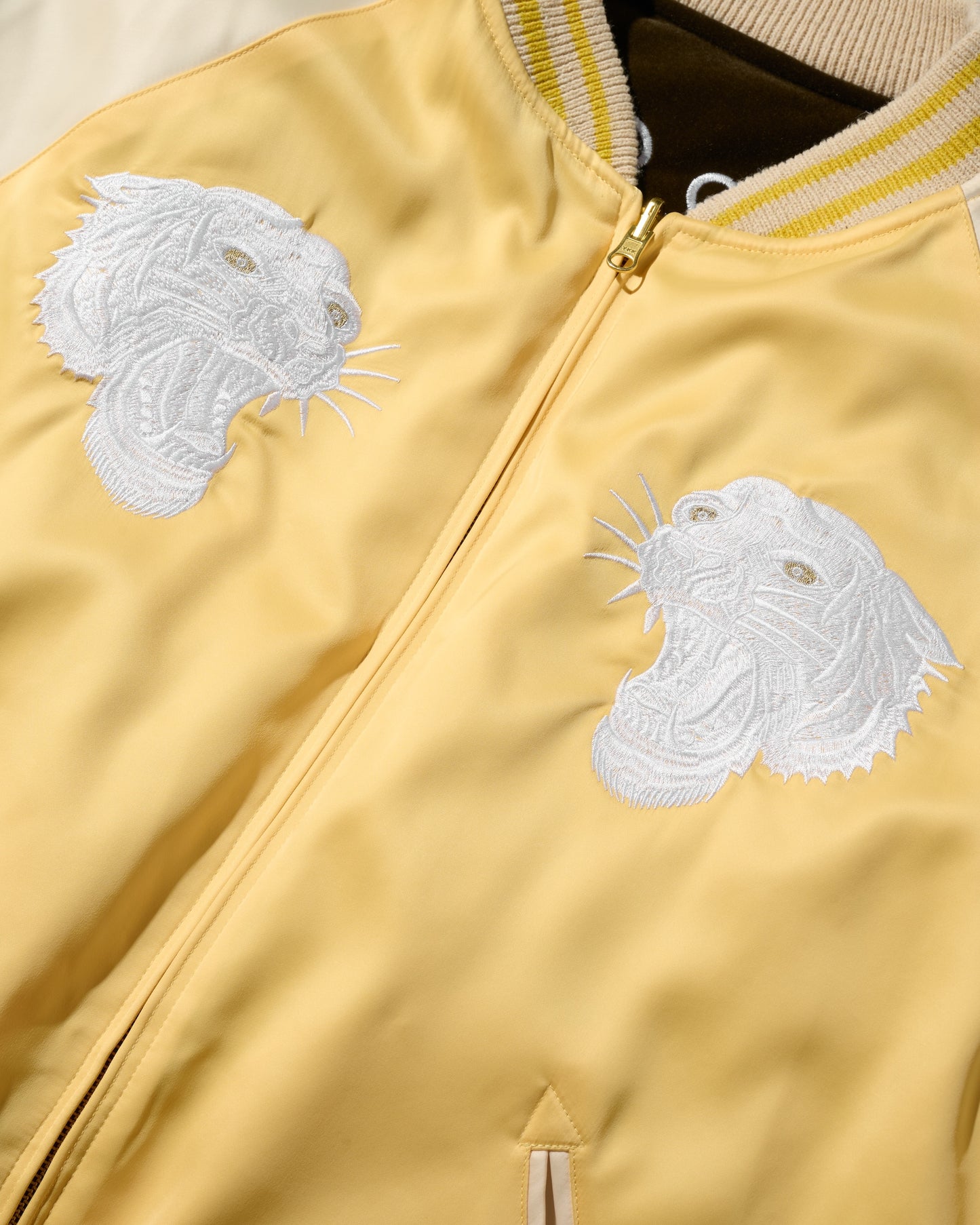 GRS SIGNATURE SOUVENIR JACKET / PALE YELLOW & HAZEL