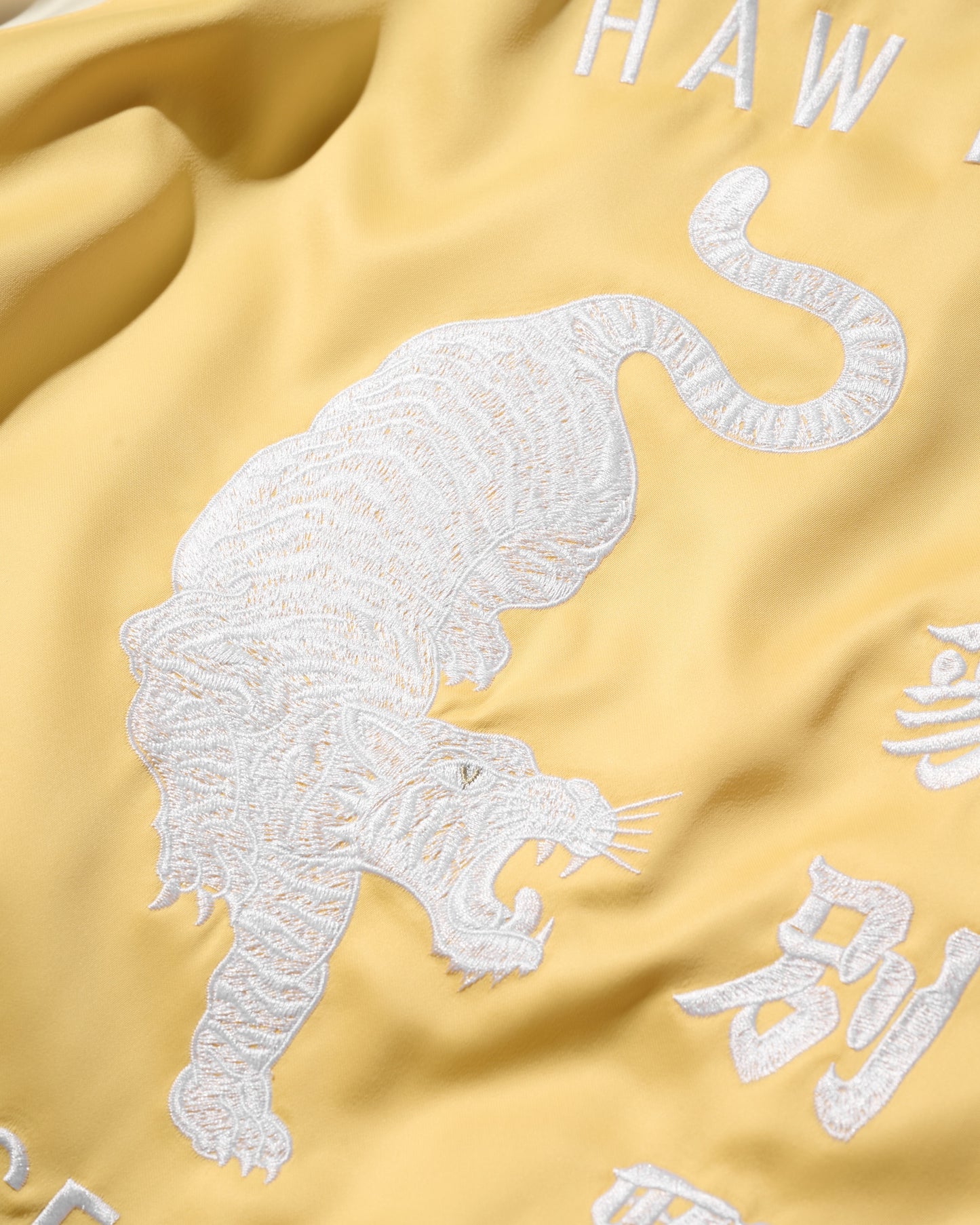 GRS SIGNATURE SOUVENIR JACKET / PALE YELLOW & HAZEL