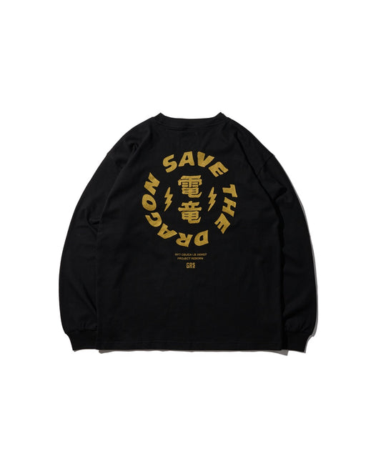 STD REBORN LS TEE / BLACK
