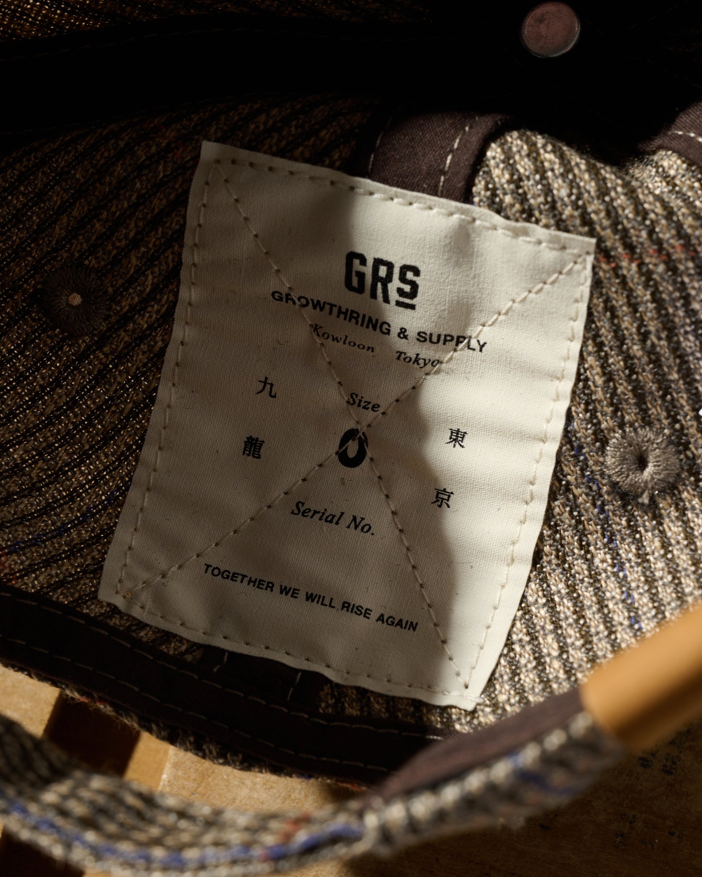 GRS Kowloon Embroidery Italian Suiting Wool Cap / Type 4