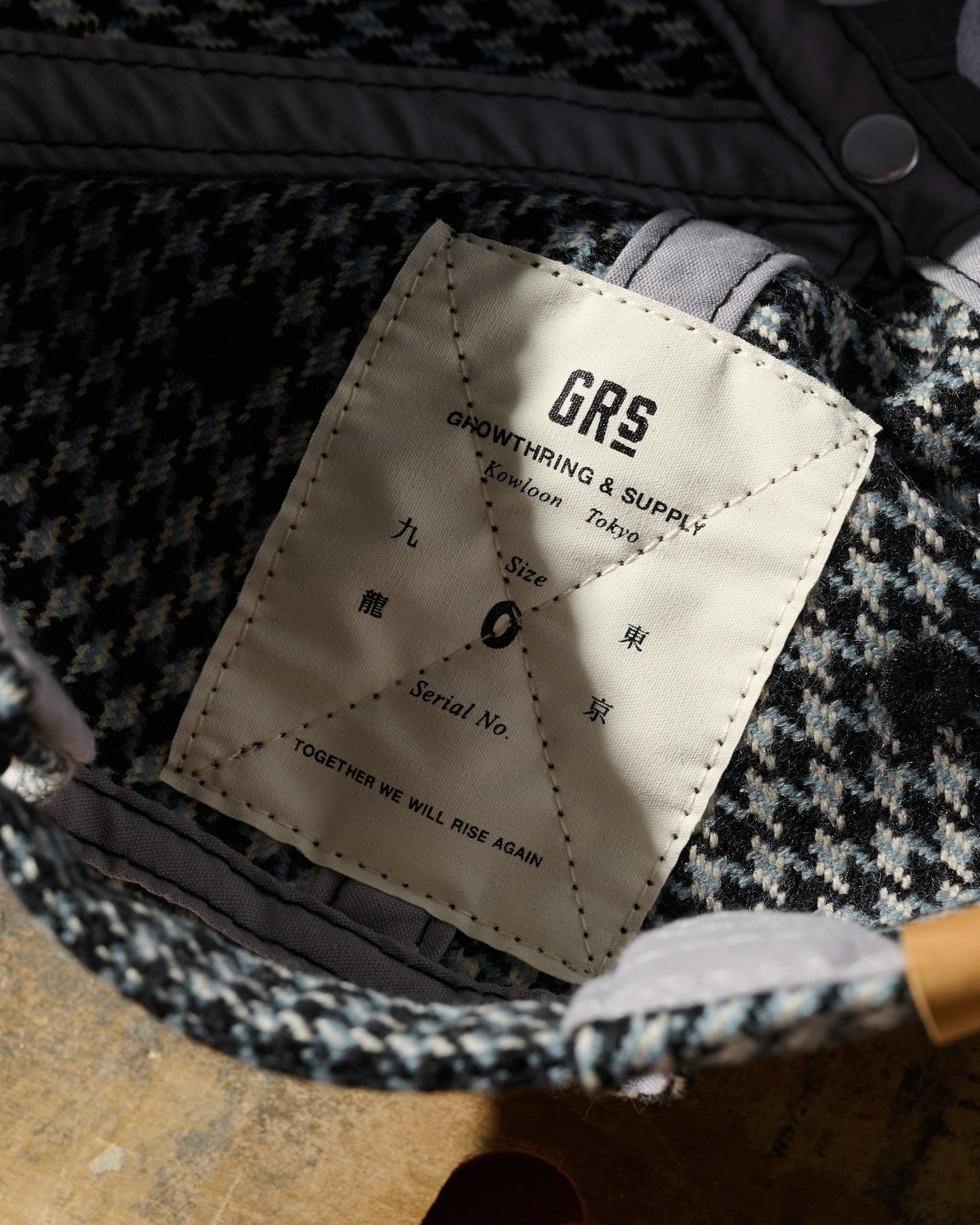 GRS Kowloon Embroidery Italian Suiting Wool Cap / Type 12
