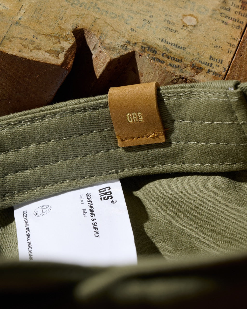 F&P EMBROIDERY FREEDOM FLIP UP CAP / MILITARY GREEN