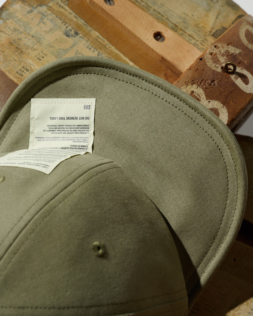 F&P EMBROIDERY FREEDOM FLIP UP CAP / MILITARY GREEN