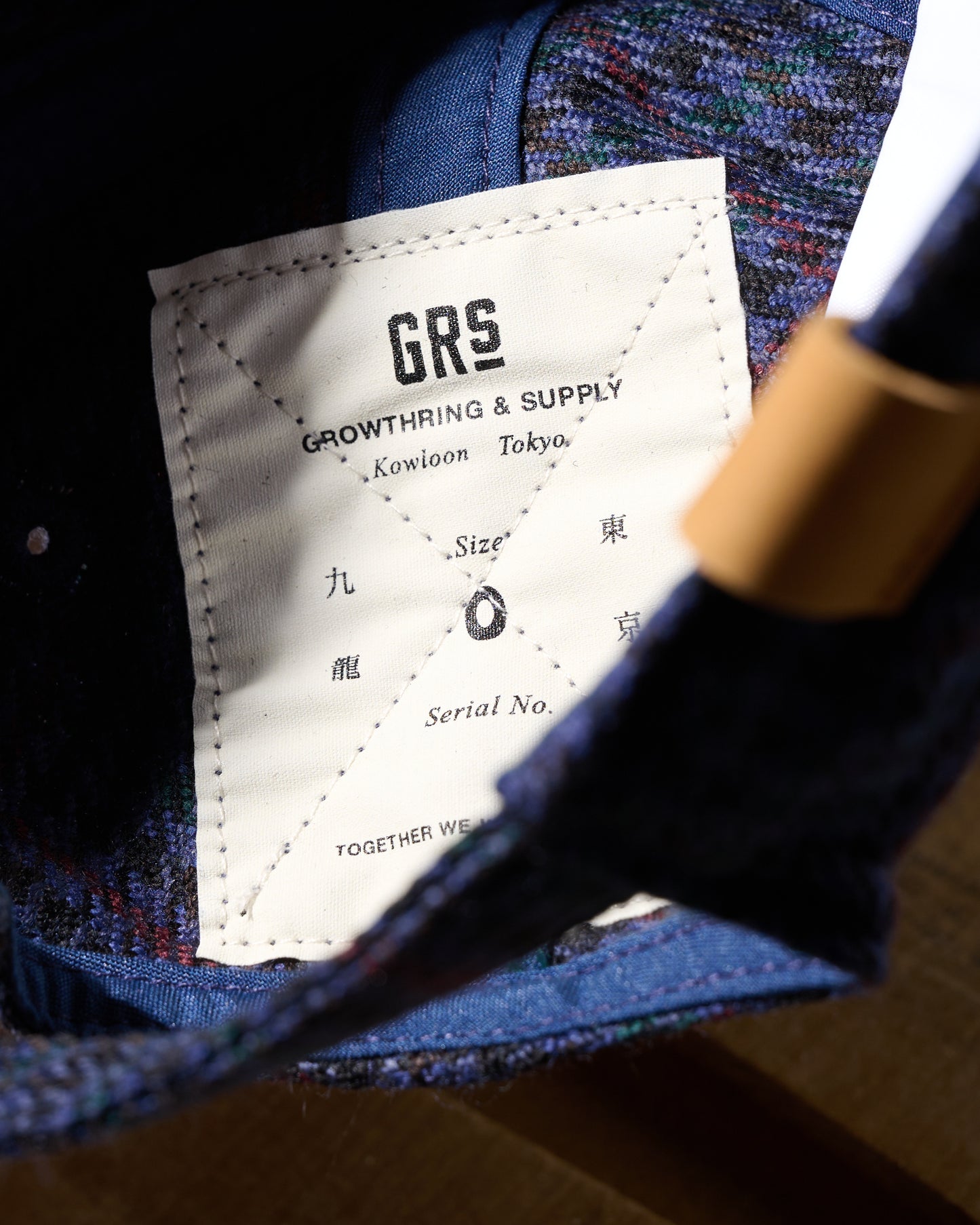 GRS Kowloon Embroidery Italian Suiting Wool Cap / Type 13