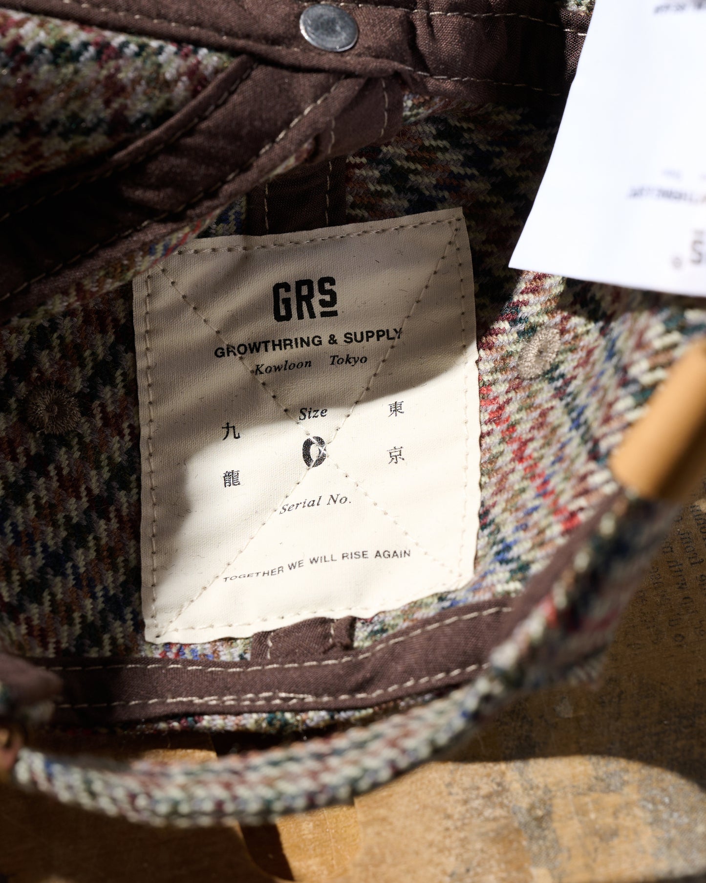 GRS Kowloon Embroidery Italian Suiting Wool Cap / Type 15