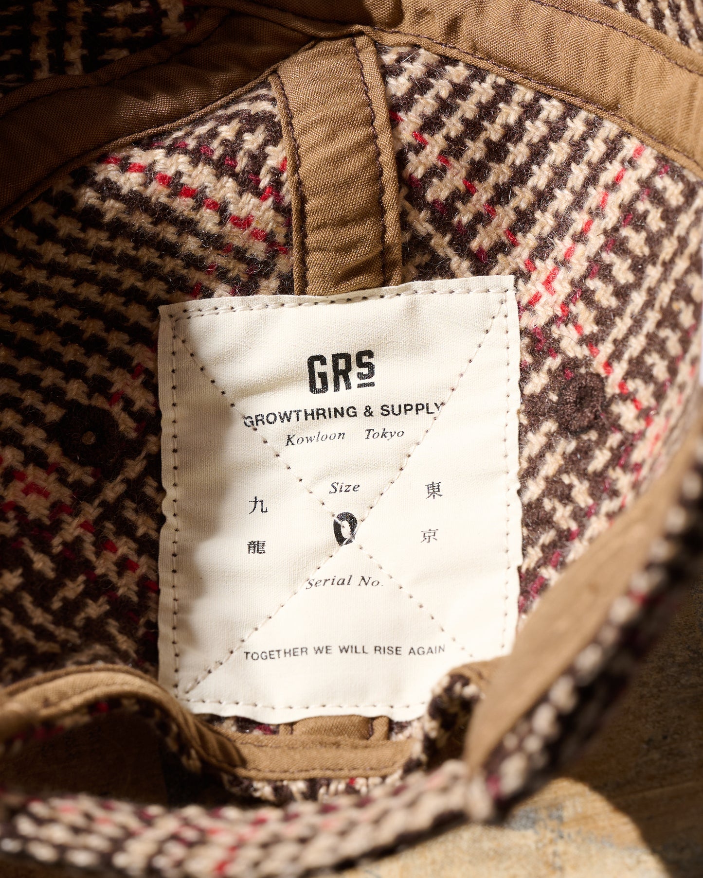 GRS Kowloon Embroidery Italian Suiting Wool Cap / Type 17