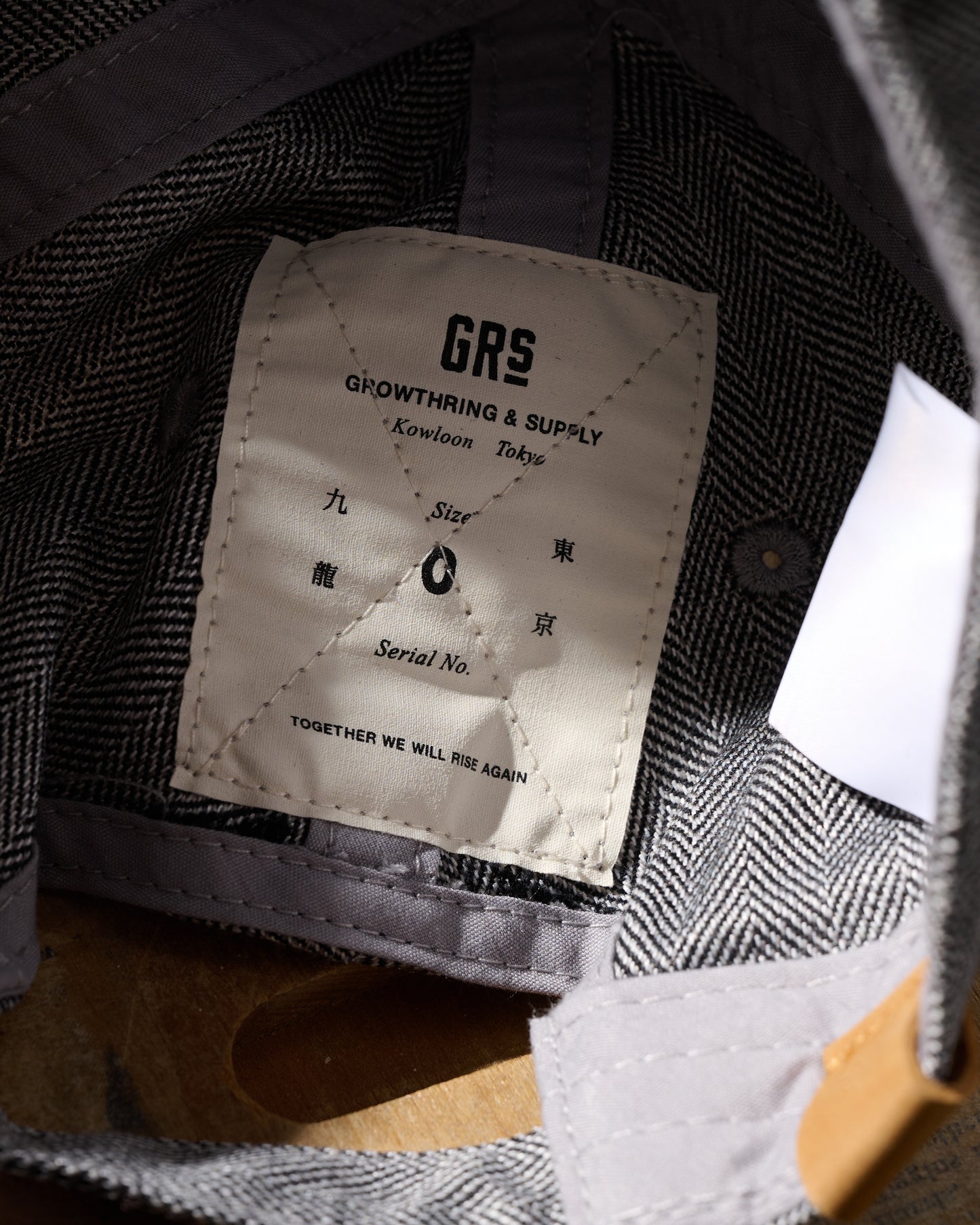 GRS Kowloon Embroidery Italian Suiting Wool Cap / Type 16