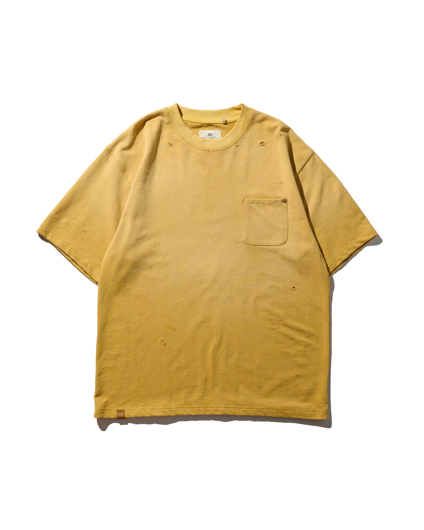 GRS SUN FADED S/S POCKET TEE / YELLOW