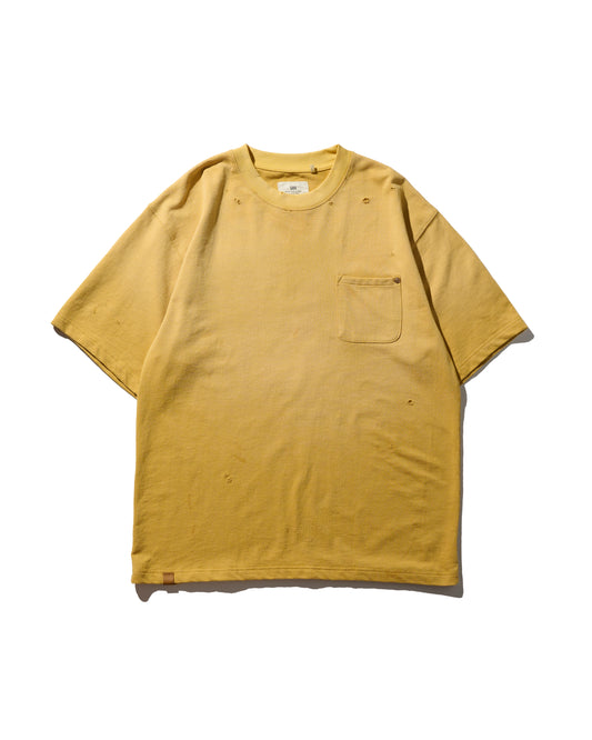 GRS SUN FADED S/S POCKET TEE / YELLOW