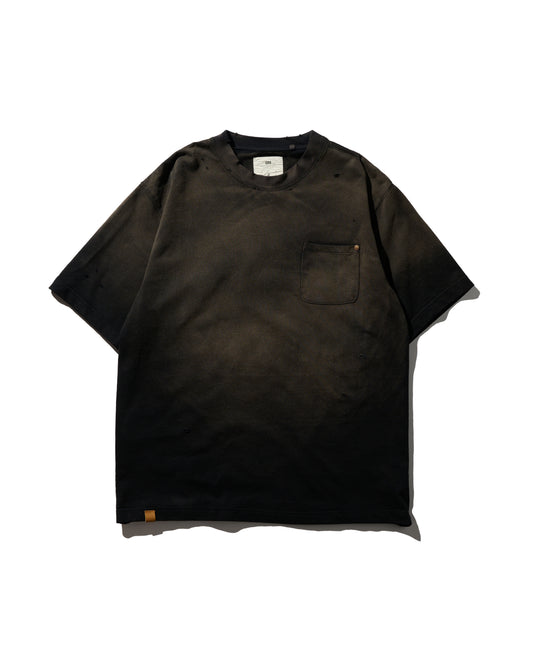 GRS SUN FADED S/S POCKET TEE / BLACK