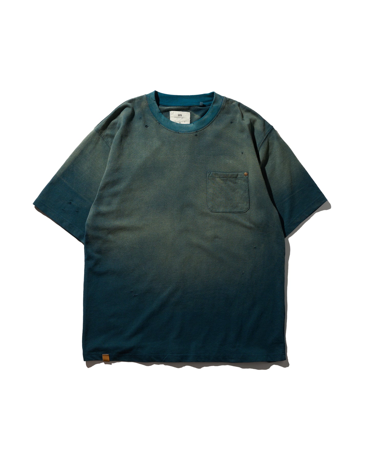 GRS SUN FADED S/S POCKET TEE / INDIGO