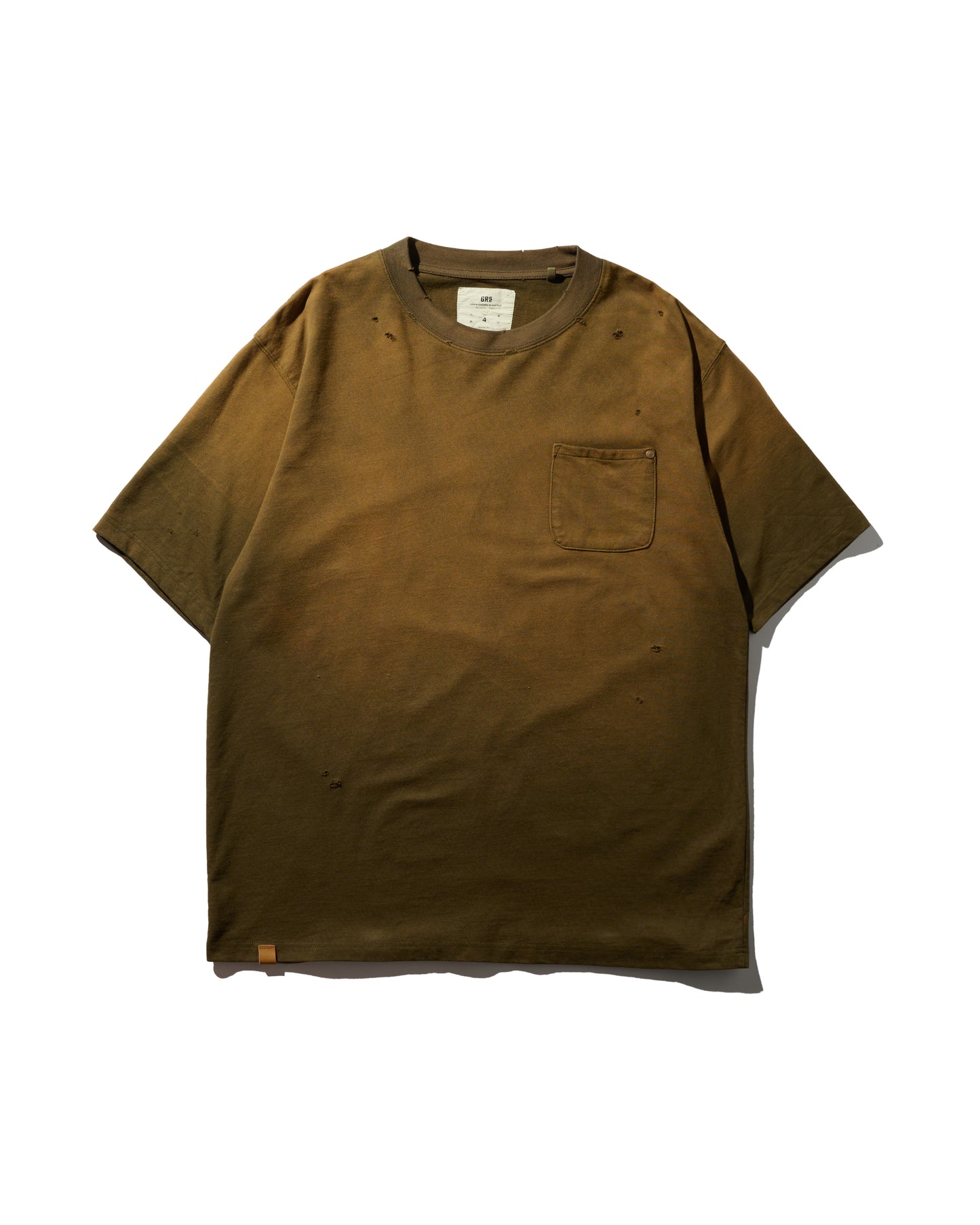 GRS SUN FADED S/S POCKET TEE / OLIVE