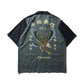 GRS X 59TATTOO FLYING EAGLE OVERPRINT SHIRT / DARK GREY