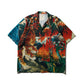 DOWNHILL TIGER & DRAGON" OVERPRINT CREPE SHIRT / ORIGIN