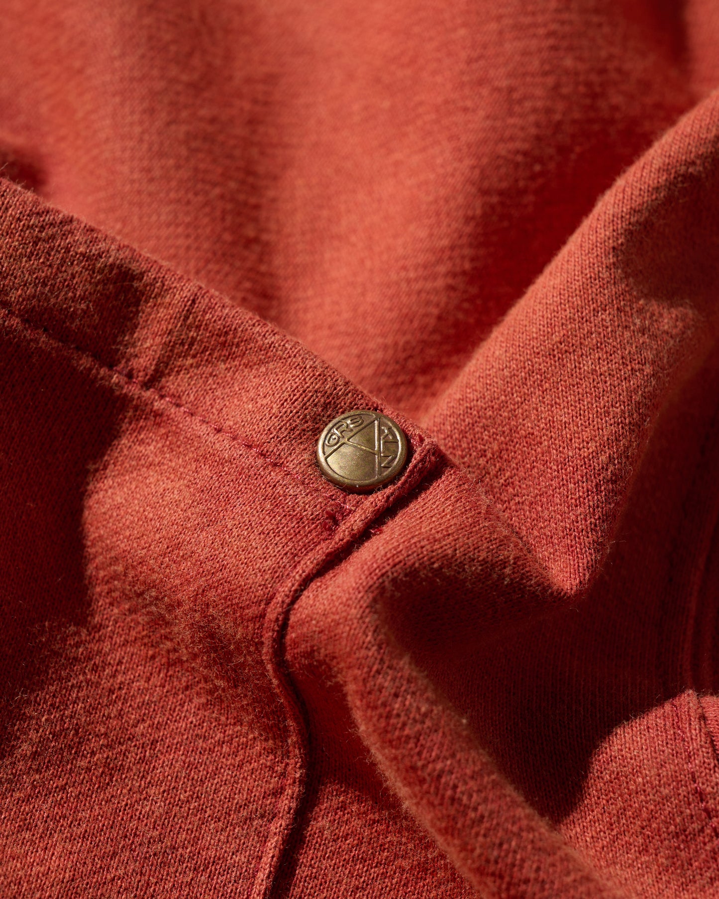 GRS SUN FADED S/S POCKET TEE / BURGANDY