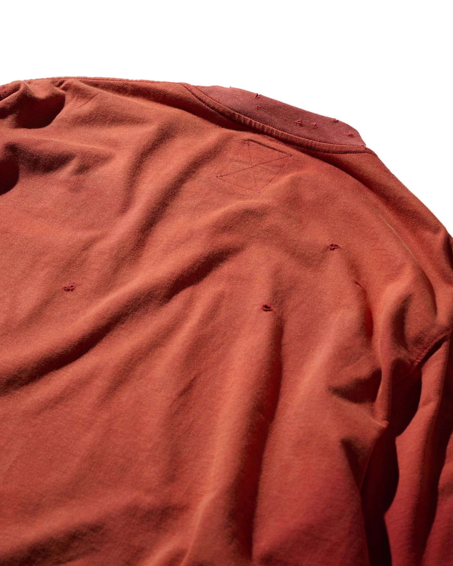 GRS SUN FADED S/S POCKET TEE / BURGANDY