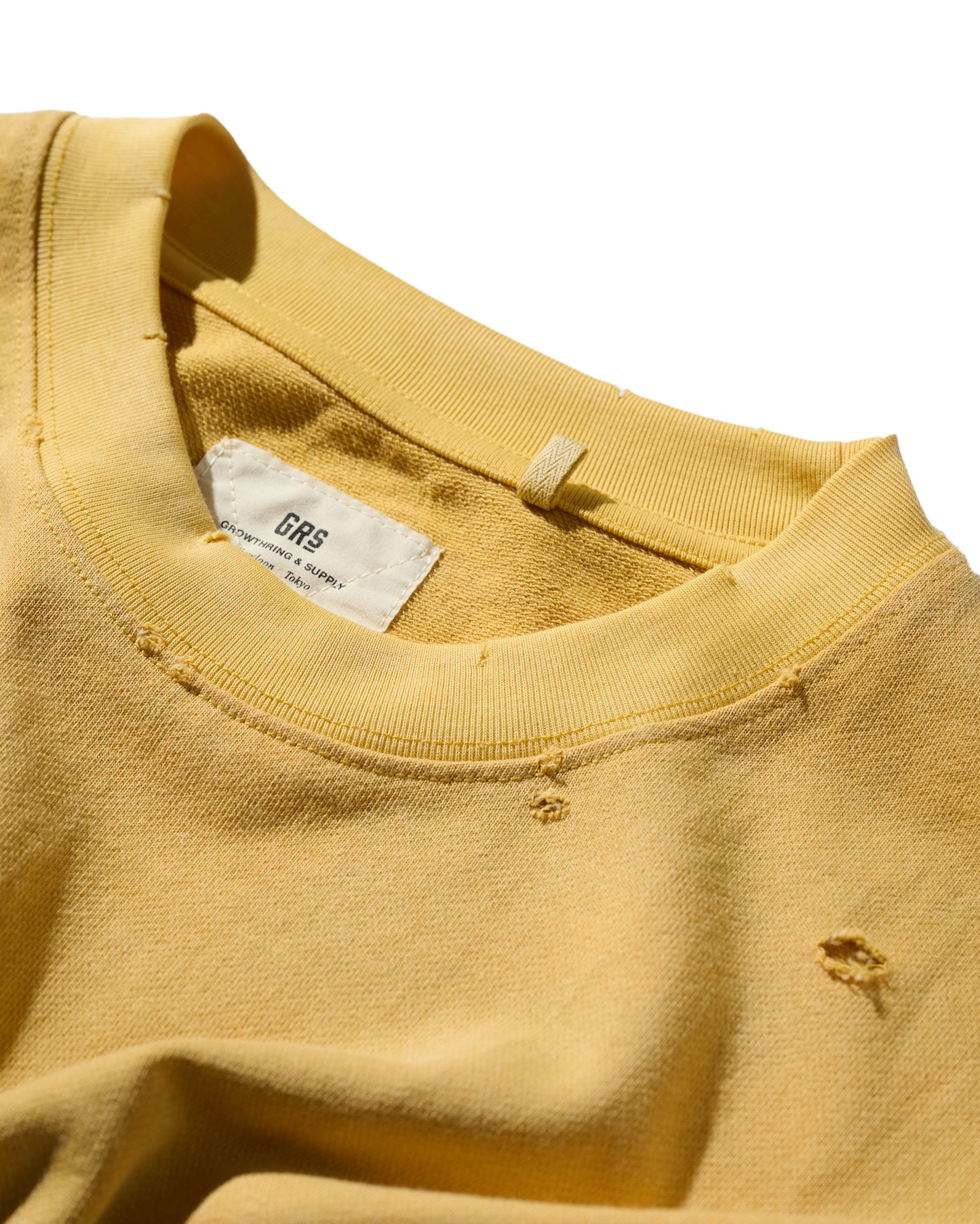 GRS SUN FADED S/S POCKET TEE / YELLOW