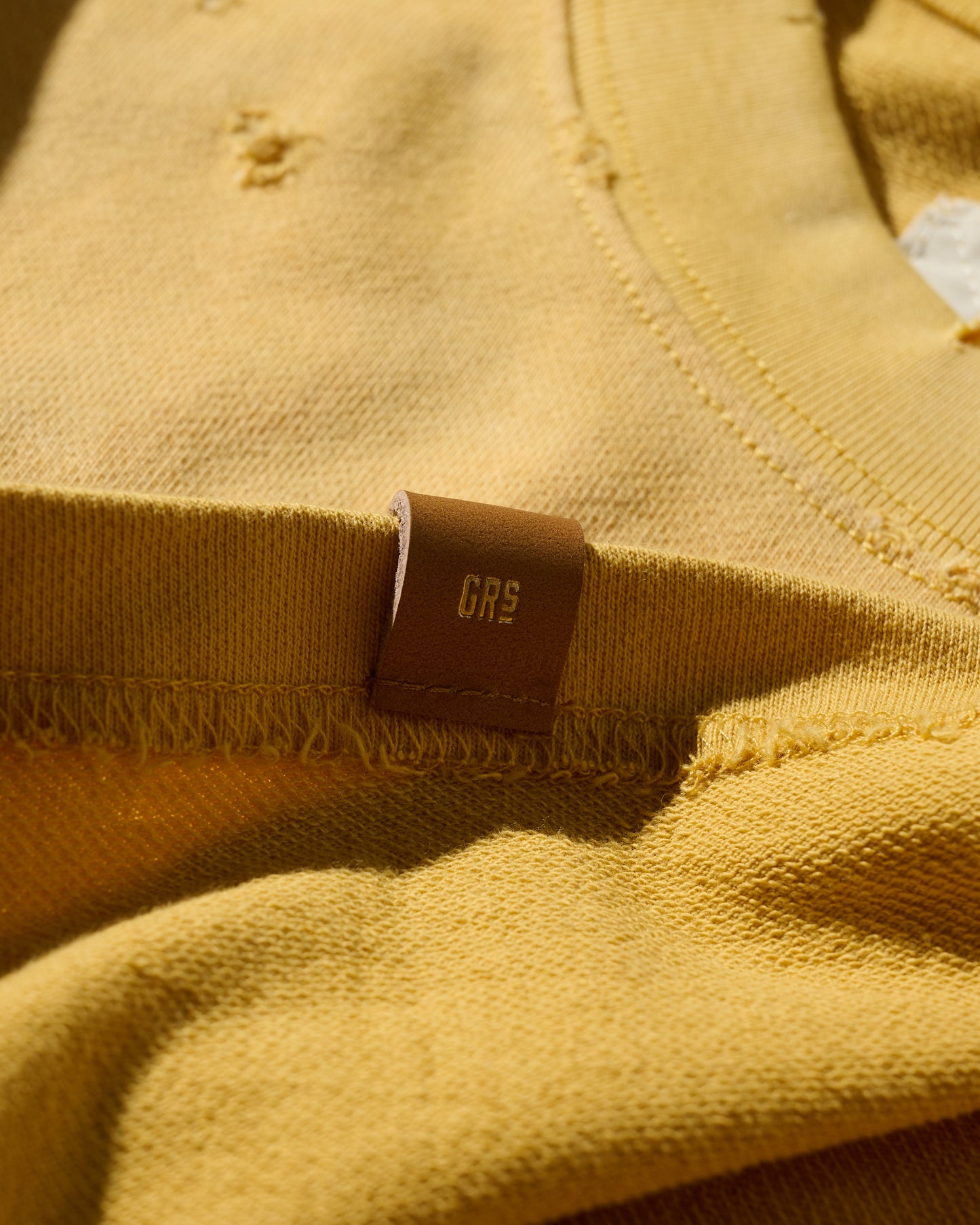 GRS SUN FADED S/S POCKET TEE / YELLOW