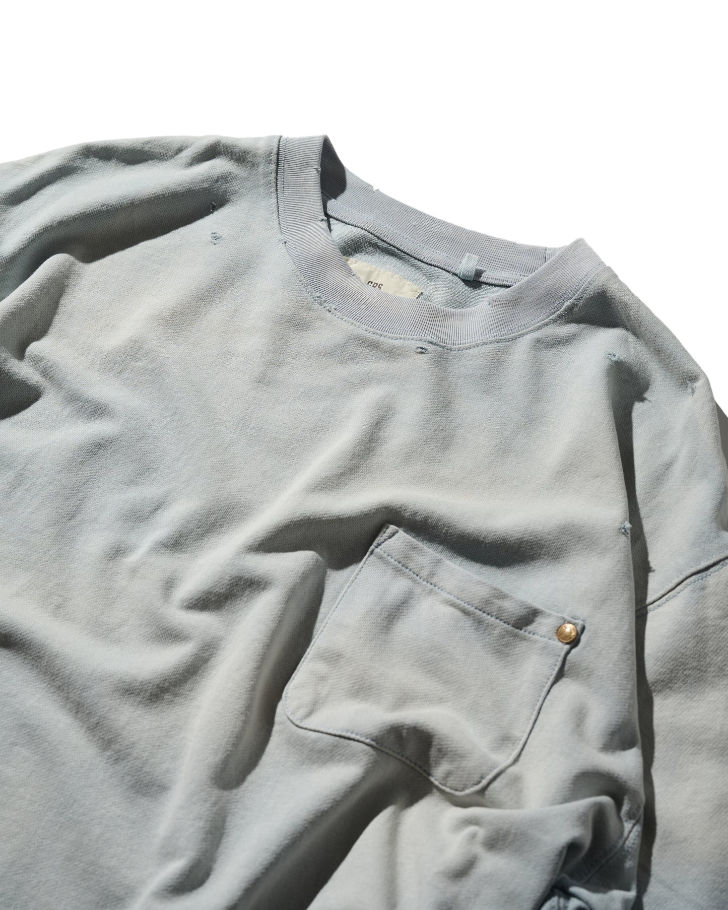 GRS SUN FADED S/S POCKET TEE / GREY