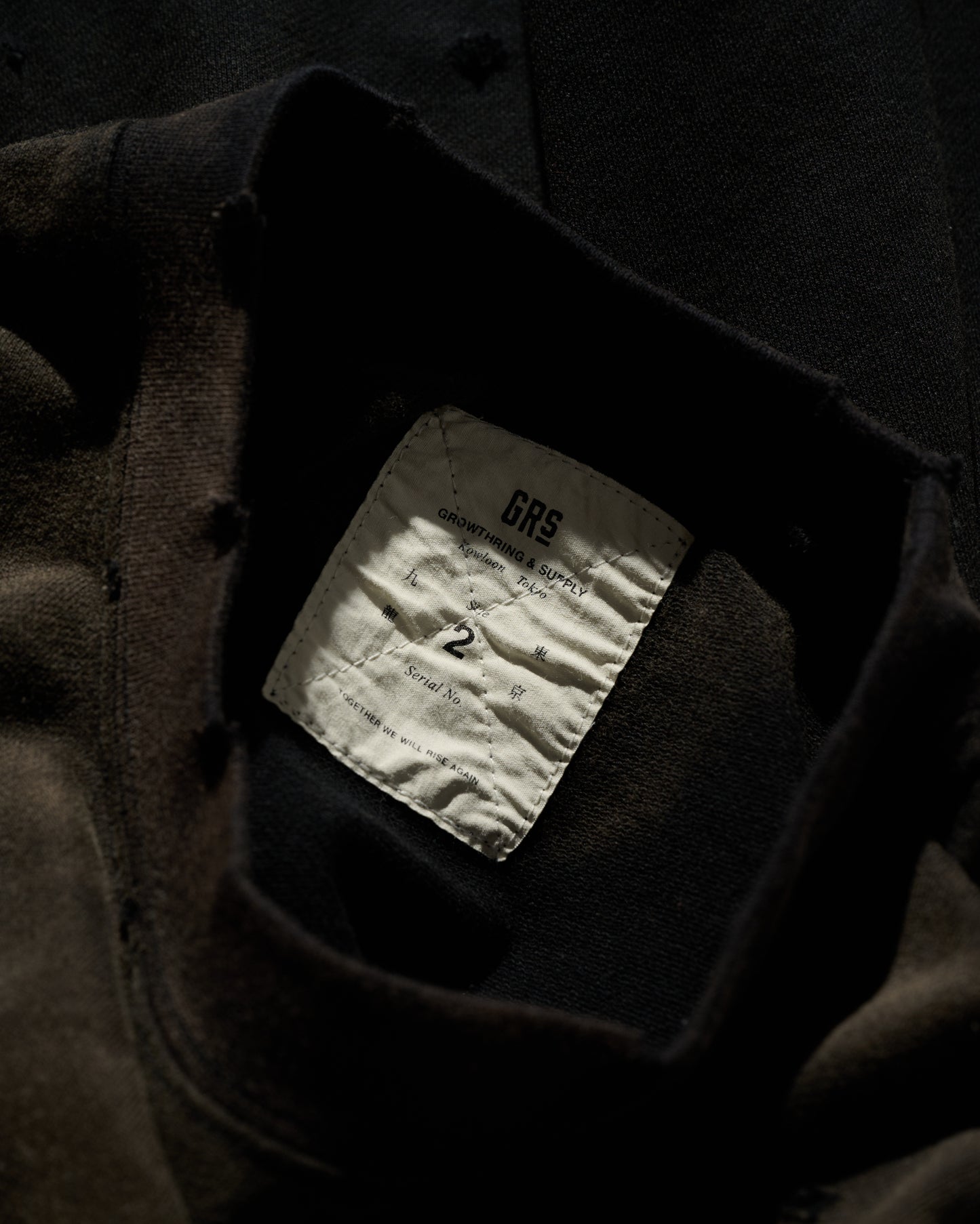 GRS SUN FADED S/S POCKET TEE / BLACK