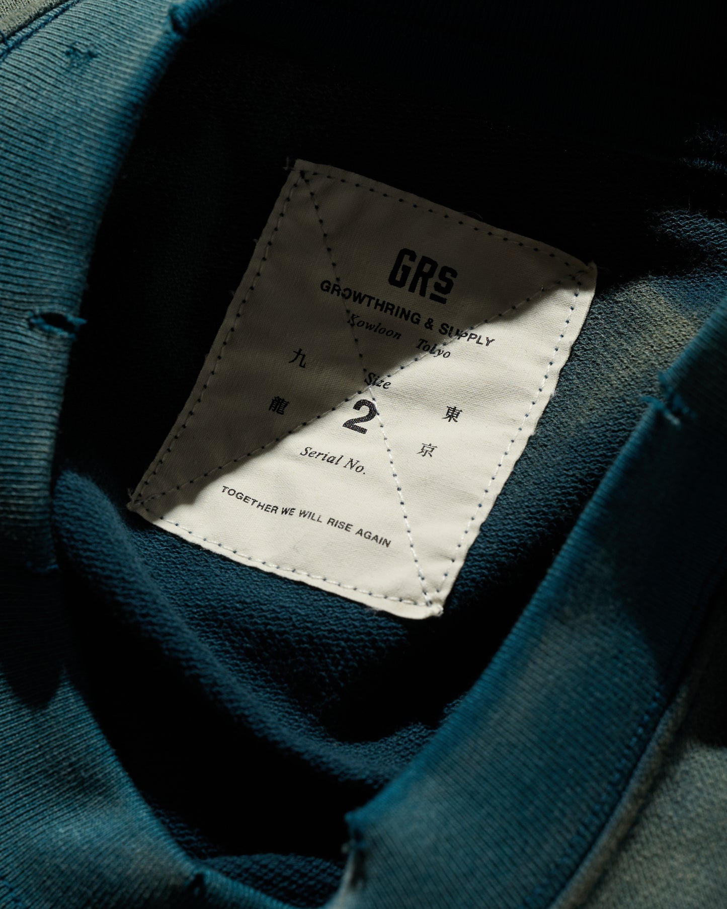 GRS SUN FADED S/S POCKET TEE / INDIGO