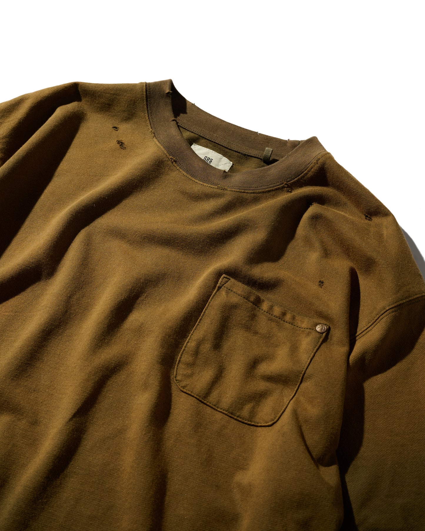 GRS SUN FADED S/S POCKET TEE / OLIVE