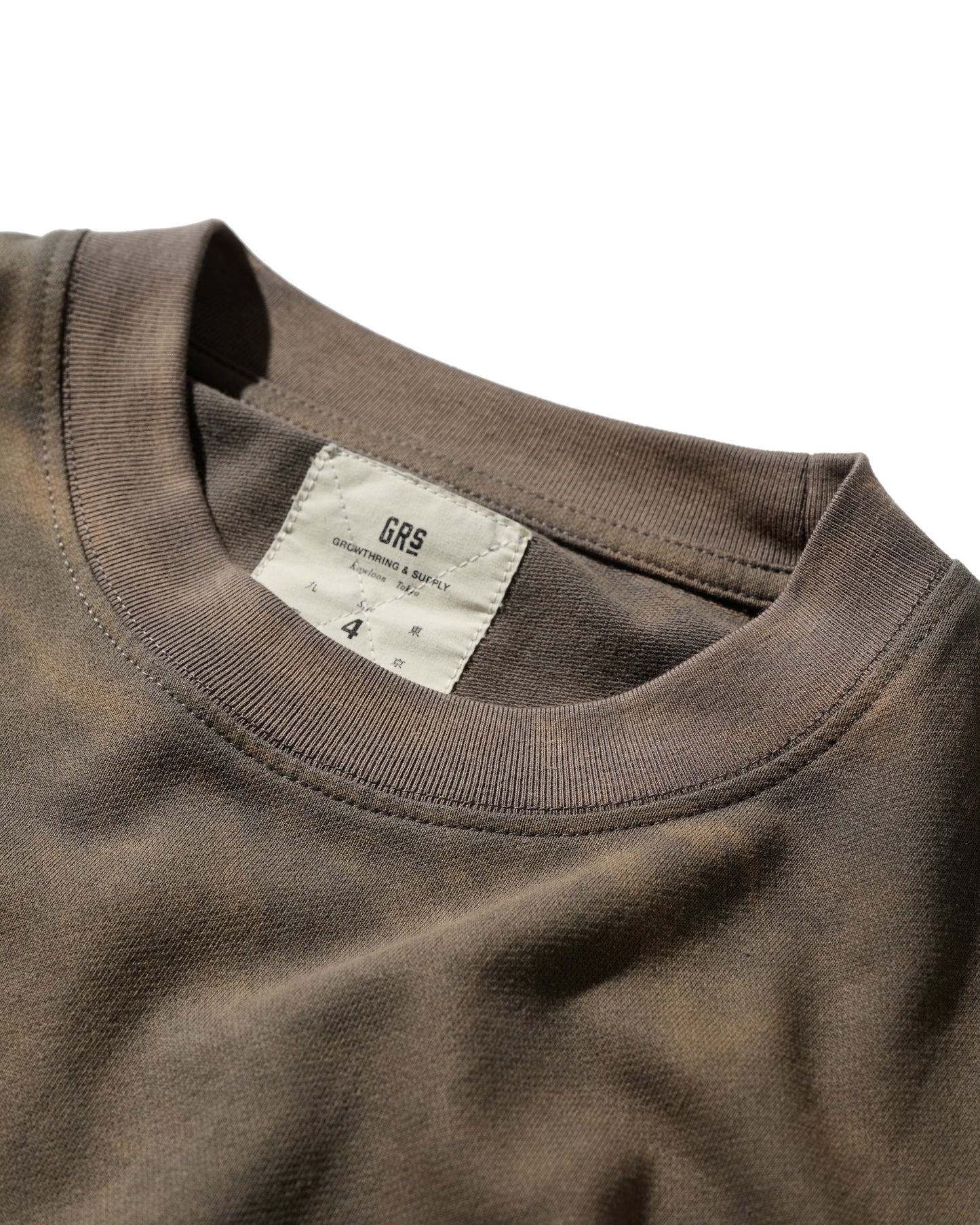 GRS X 59TATTOO SUN FADED LOGO JERSEY TEE / DARK GREY