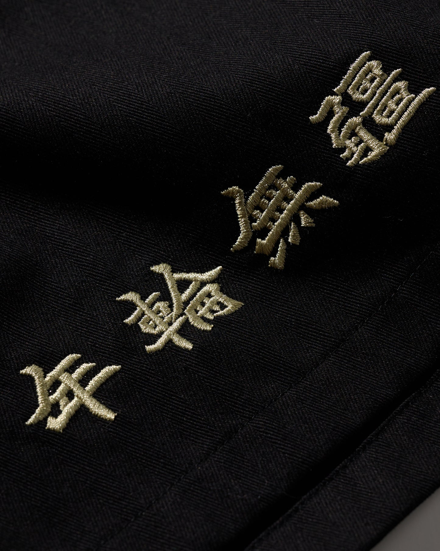 GRS X 59TATTOO EMBROIDERY SHORTS / BLACK