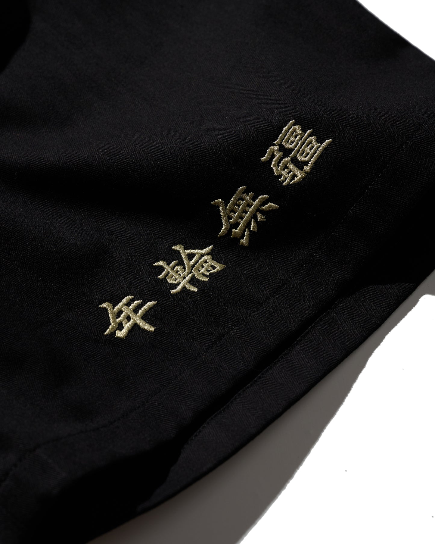 GRS X 59TATTOO EMBROIDERY SHORTS / BLACK