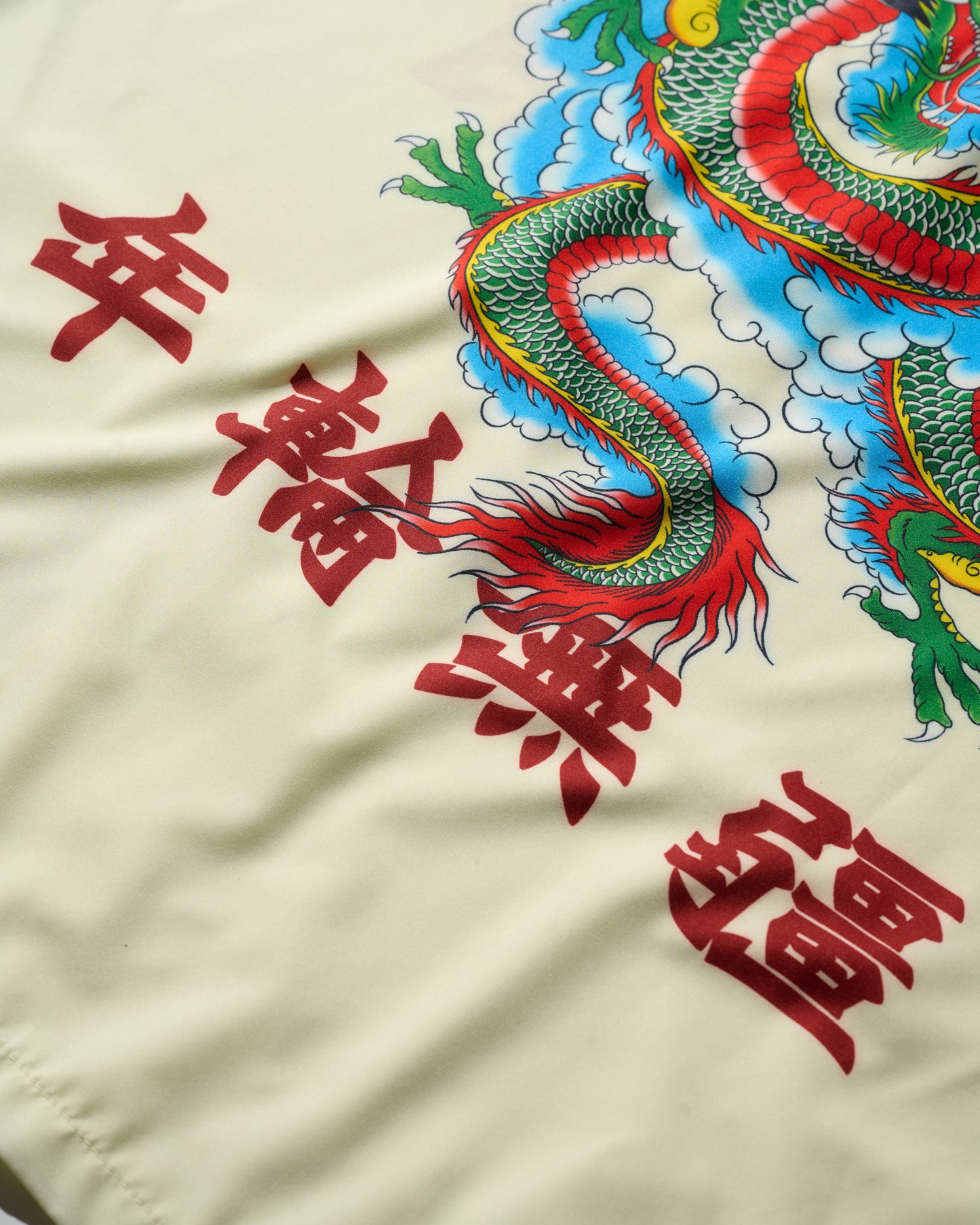 GRS X 59TATTOO OVERPRINT CAMP COLLAR SHIRT / DRAGON