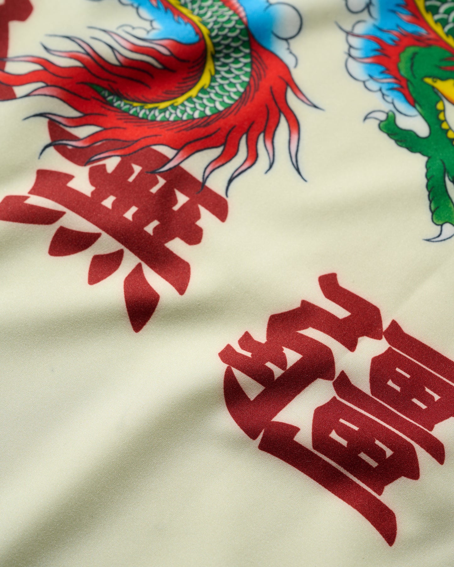 GRS X 59TATTOO OVERPRINT CAMP COLLAR SHIRT / DRAGON