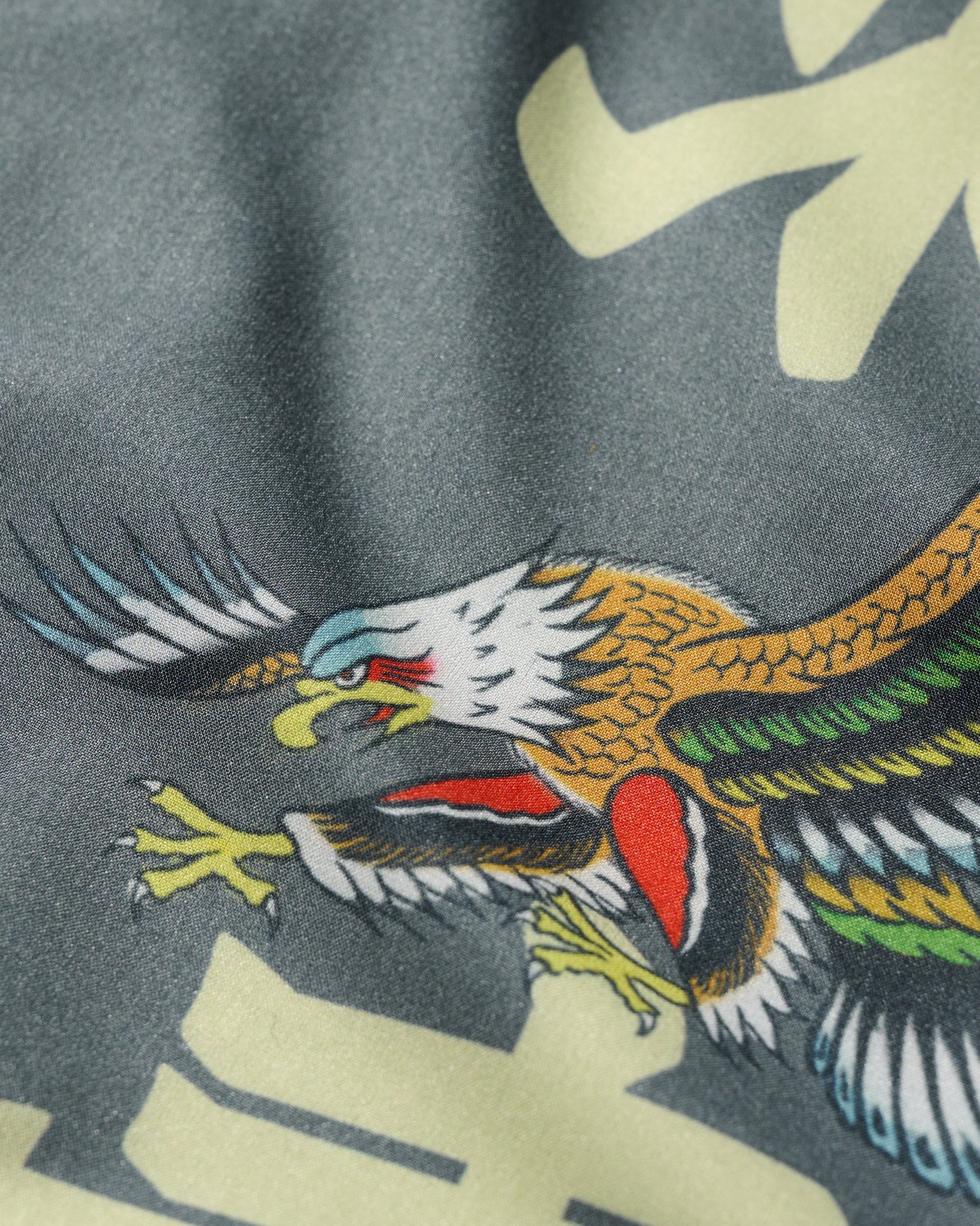 GRS X 59TATTOO FLYING EAGLE OVERPRINT SHIRT / DARK GREY
