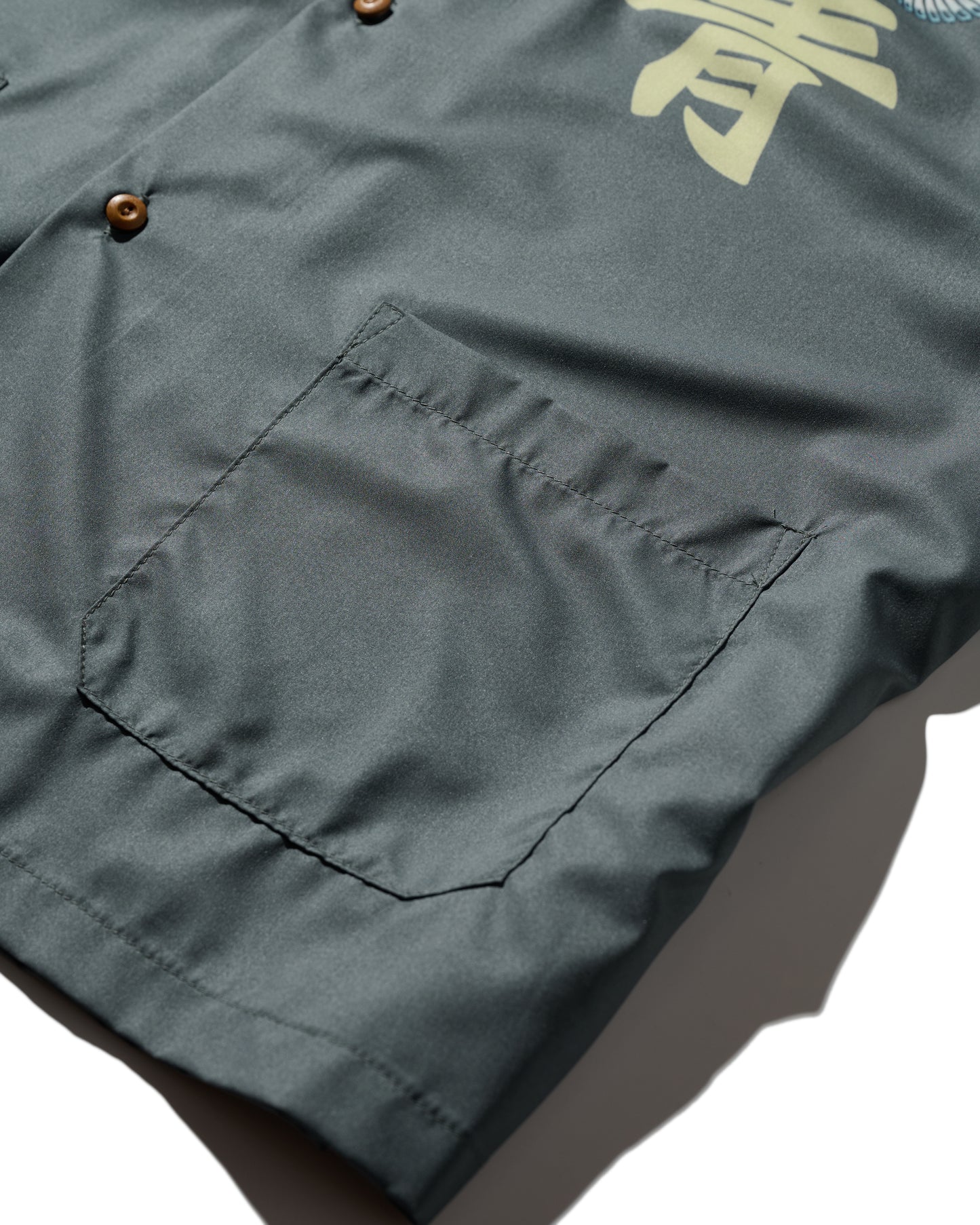 GRS X 59TATTOO FLYING EAGLE OVERPRINT SHIRT / DARK GREY