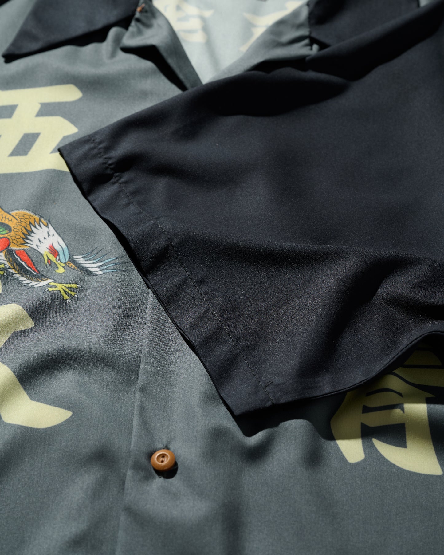 GRS X 59TATTOO FLYING EAGLE OVERPRINT SHIRT / DARK GREY
