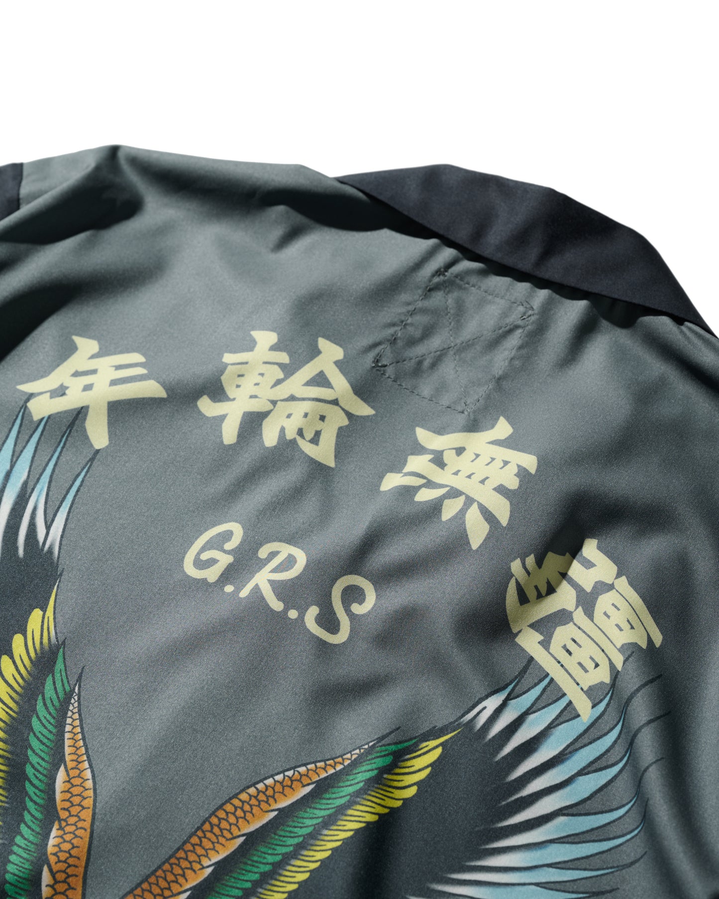 GRS X 59TATTOO FLYING EAGLE OVERPRINT SHIRT / DARK GREY