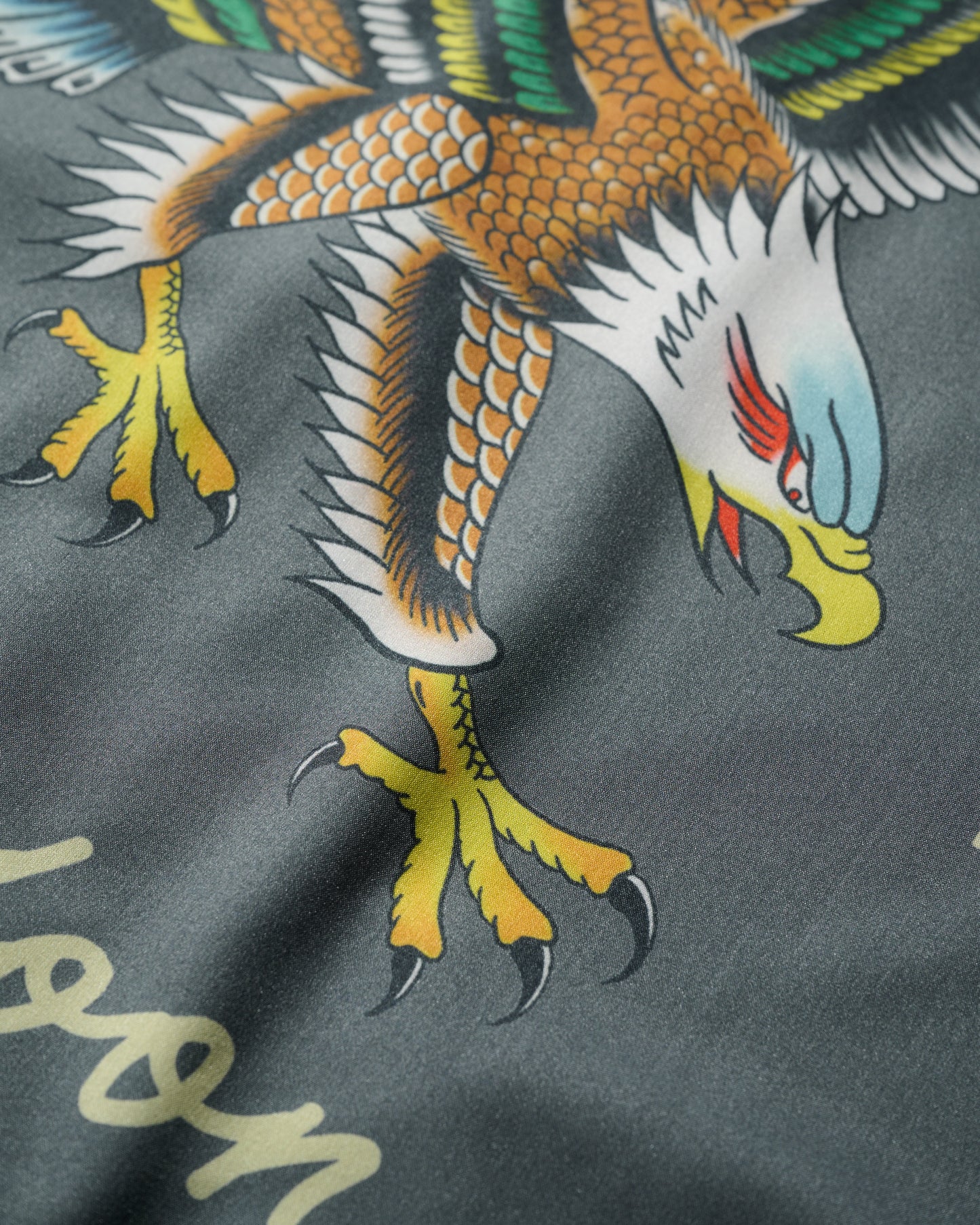 GRS X 59TATTOO FLYING EAGLE OVERPRINT SHIRT / DARK GREY